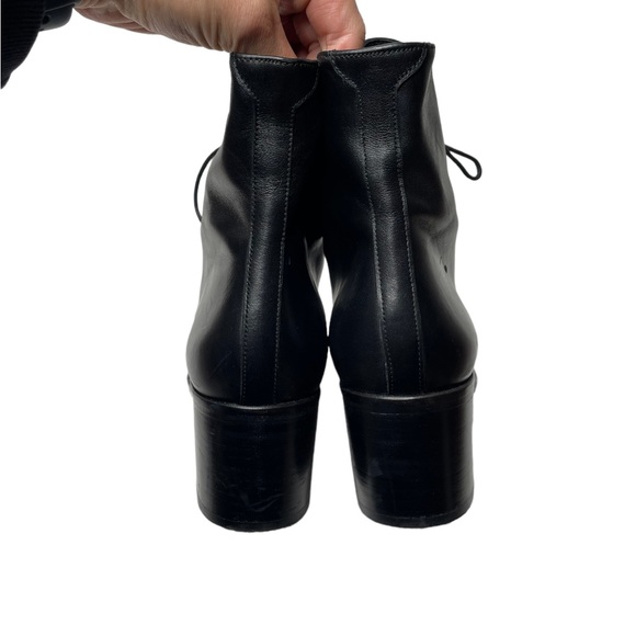 Freda Salvador | Ace Lace Up Boot Black Smooth Leather 9 - Picture 7 of 13